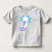 かわいいアクソロトル ボバティー 幼児Tシャツ トドラーTシャツ (正面)