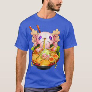 かわいいアクソロ食べトルのラーメン麺アニメキッズティー Tシャツ