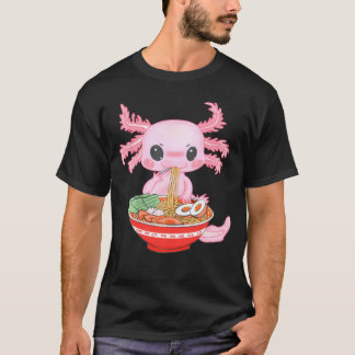 かわいいアクソロ食べ物トルのラーメンAnime n Girls Tシャツ