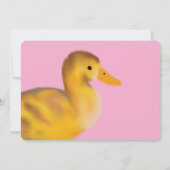 かわいいアクリング誕生日招待状 招待状 (裏面)