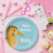 かわいいアクリング誕生日 ペーパープレート (パーティー)