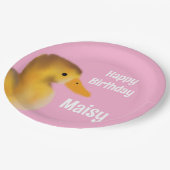 かわいいアクリング誕生日 ペーパープレート (アングル)