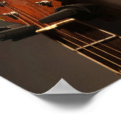 かわいいアコースティックギター ポスター (角)