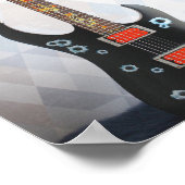 かわいいアコースティックギター ポスター (角)