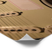 かわいいアコースティックギター ポスター (角)