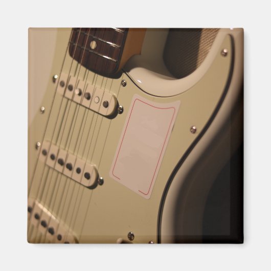 かわいいアコースティックギター マグネット (正面)