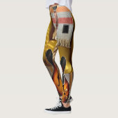 かわいいアコースティックギター レギンス (左)