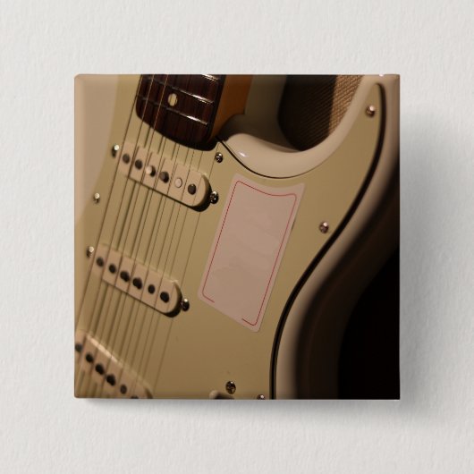 かわいいアコースティックギター 缶バッジ (正面)