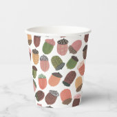 かわいいアコーン秋オールオーバープリント紙カップ 紙コップ (正面)