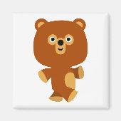 かわいいアサーティブな漫画のクマの磁石 マグネット (正面)