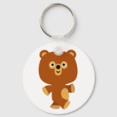 かわいいアサーティブな漫画クマのキーチェーン キーホルダー (正面)