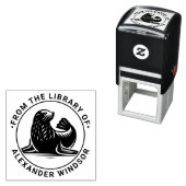 かわいいアザラシの赤ちゃん #1 ラウンドライブラリーブック名 セルフインキングスタンプ (インサイチュ)