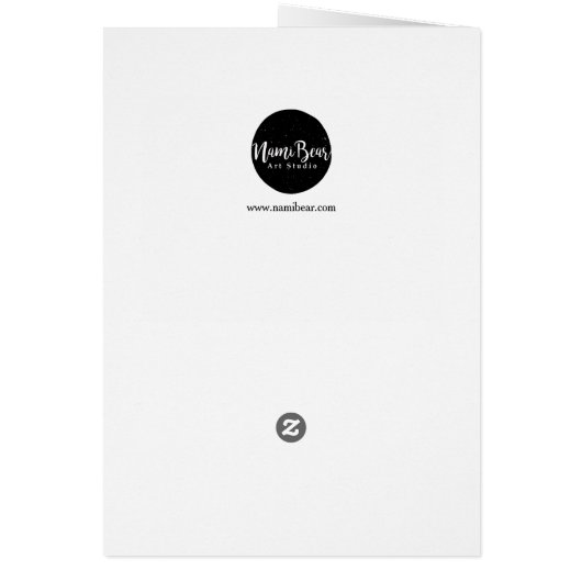 かわいいアシカの水彩画の芸術|はOhこんにちはそこに梳きます (裏面)