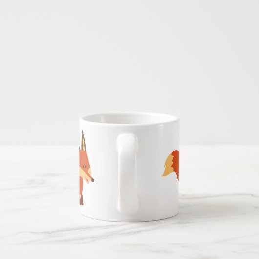 かわいいアシュテカートマンガキツネエスプレッソマグ エスプレッソカップ (裏面)