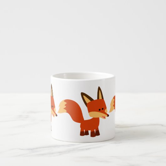かわいいアシュテカートマンガキツネエスプレッソマグ エスプレッソカップ (正面)