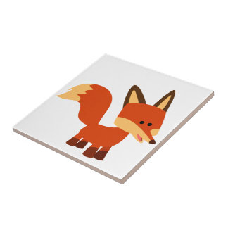 かわいいアシュートカートゥーンキツネタイル タイル