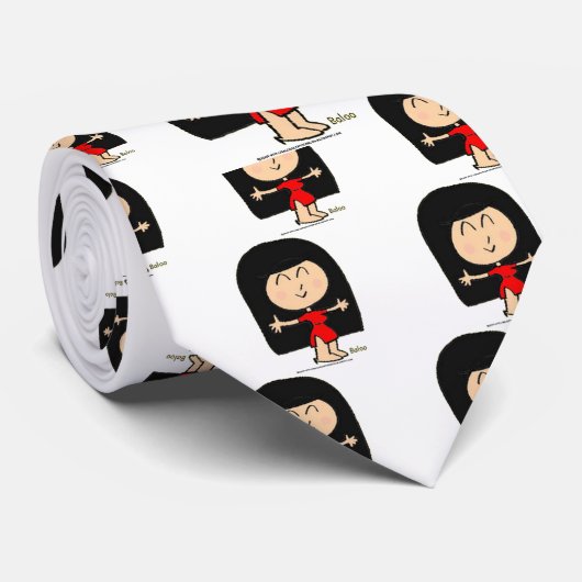 かわいいアジア女の子 ネクタイ (ロール)