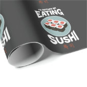 かわいいアジア料理かわいいすしイネ好き ラッピングペーパー (ロールコーナー)