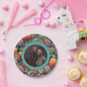 かわいいアジサイのプレートシンプルで結婚披露宴 ペーパープレート (パーティー)