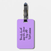 かわいいアジサイ猫の猫フェアリーフローララゲージタグ ラゲッジタグ (裏面縦)