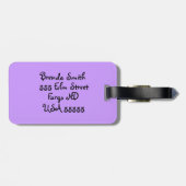 かわいいアジサイ猫の猫フェアリーフローララゲージタグ ラゲッジタグ (裏面横)