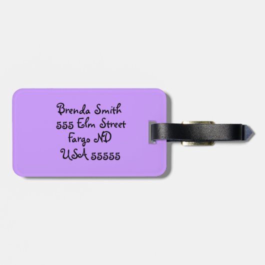 かわいいアジサイ猫の猫フェアリーフローララゲージタグ ラゲッジタグ (裏面横)