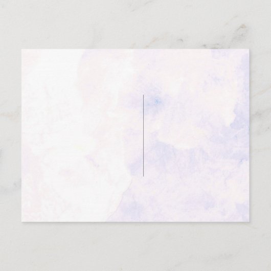 かわいいアジサイ結婚ズのエンツリーチョイスRSVPカード インビテーションポストカード (裏面)