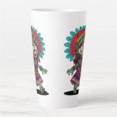 かわいいアステカゾンビ カフェラテマグ (正面)