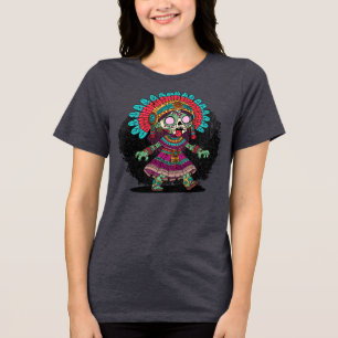 かわいいアステカゾンビ トライブレンドTシャツ
