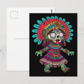 かわいいアステカゾンビ ポストカード (正面/裏面)