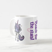 かわいいアストロユニコーンコーヒーマグ コーヒーマグカップ (正面左)