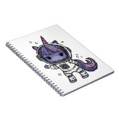 かわいいアストロユニコーン ノートブック (右側)