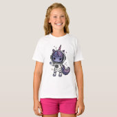 かわいいアストロ・ユニコーンTシャツ Tシャツ (正面フル)