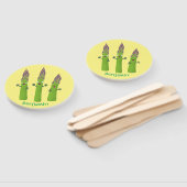 かわいいアスパラガスの野菜トリオ漫画 ハンドファン (組立なし)