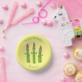 かわいいアスパラガスの野菜トリオ漫画 ペーパーボウル (パーティー)