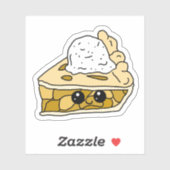 かわいいアップルパイの漫画 シール (シート)