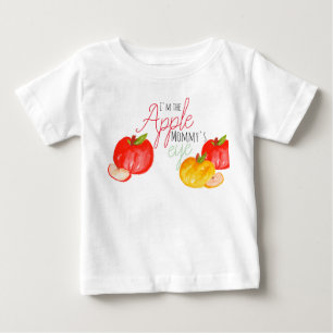 かわいいアップルベビーシャツの誕生日パーティーのTシャツ ベビーTシャツ