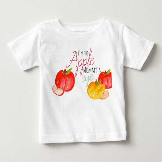かわいいアップルベビーシャツkid誕生日パーティーTシャツ ベビーTシャツ (正面)