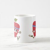 かわいいアップルランナー コーヒーマグカップ (中央)
