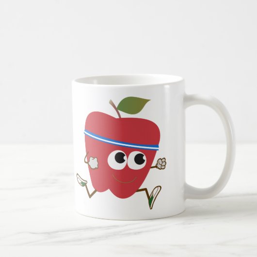 かわいいアップルランナー コーヒーマグカップ (右)