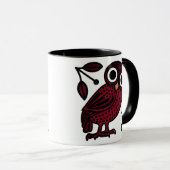 かわいいアテナイのフクロウの硬貨の古代ギリシャ人 マグカップ (正面右)