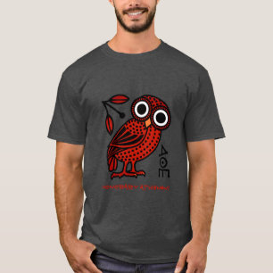 かわいいアテネフクロウ金貨古代ギリシャ Tシャツ