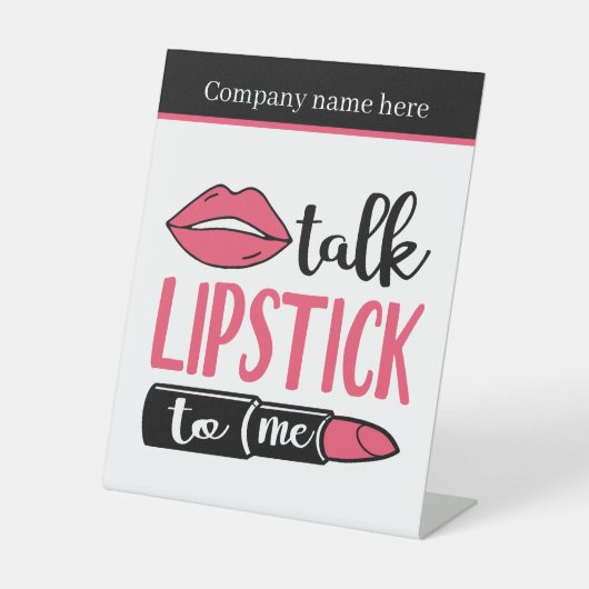 かわいいアドオン社名化粧アーティスト 台座サイン (正面)