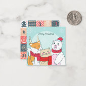 かわいいアドベンチャーカレンダー ノートカード (正面/裏面インサイチュ)