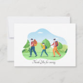 かわいいアドベンチャートリップアッド気持ち サンキューカード (正面)