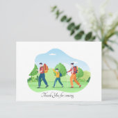 かわいいアドベンチャートリップアッド気持ち サンキューカード (スタンド正面)