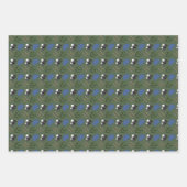 かわいいアドベンチャートレイン ラッピングペーパーシート (正面3)