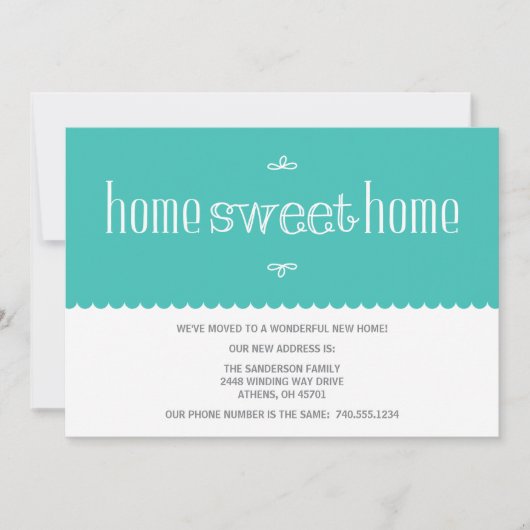 かわいいアドレス変更の発表 案内状 (正面)