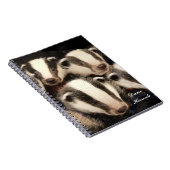 かわいいアナグマカブス ノートブック (右側)