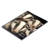 かわいいアナグマカブス ノートブック (左側)